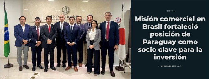 Misión comercial en Brasil fortaleció posición de Paraguay como socio clave para la inversión