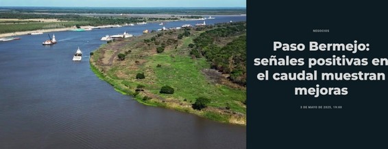 Paso Bermejo: señales positivas en el caudal muestran mejoras