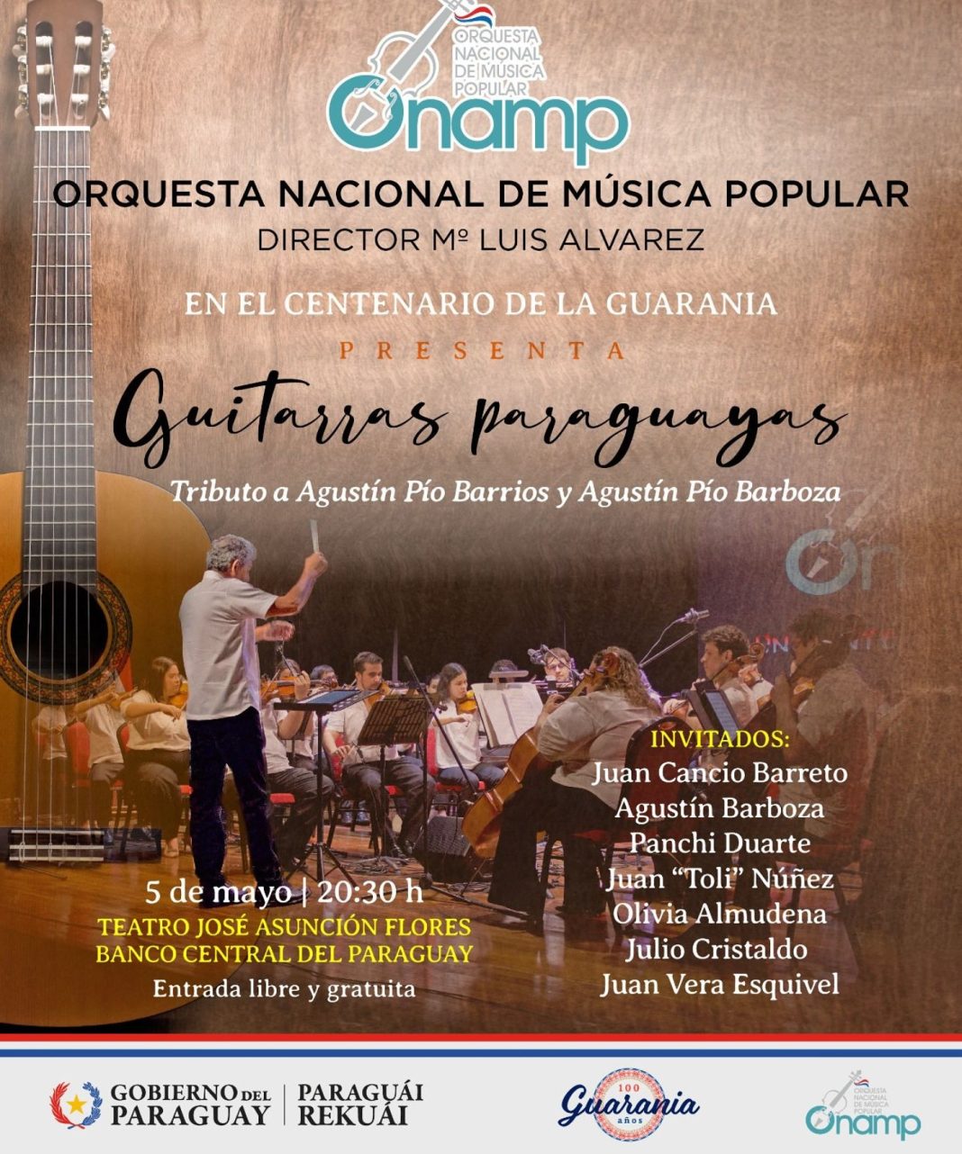 La Onamp rendirá tributo a grandes íconos de la cultura paraguaya