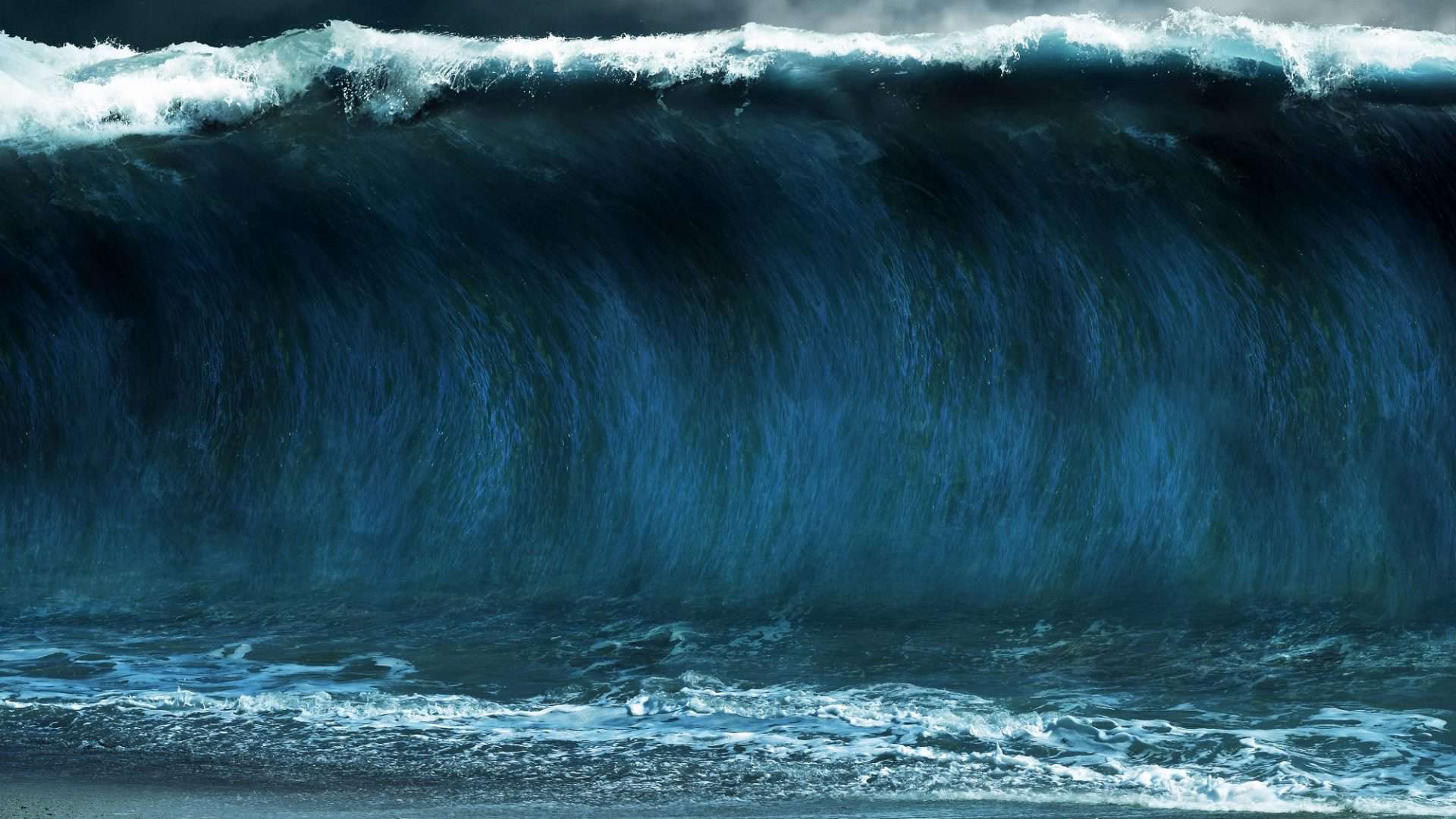 Esta muralha foi construída para conter tsunamis no Japão