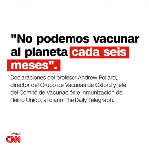 “No podemos vacunar al planeta cada seis meses”, dice científico de Oxford especializado en vacunas