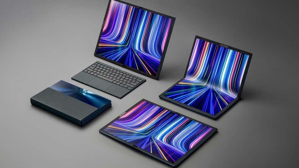 Lo nuevo de Asus es una laptop con una pantalla plegable de 17 pulgadas