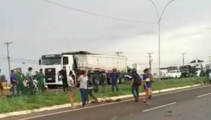 Idoso morre em acidente entre moto e caminhonete na BR-463 em Ponta Porã
