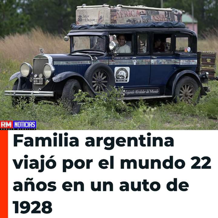 Tras 362.000 kilómetros recorridos en cinco continentes a bordo de un auto de 1928, la familia Zapp culmina en Argentina