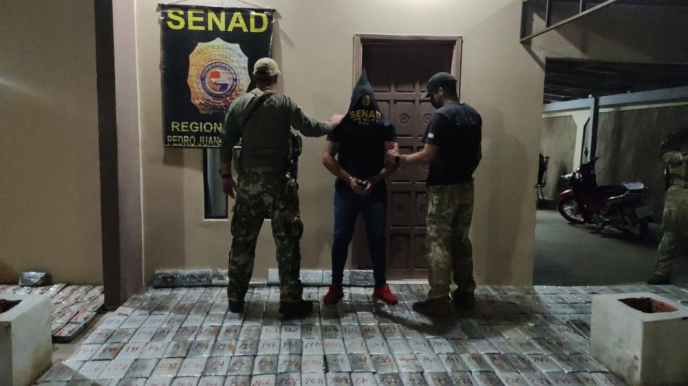 SENAD decomisa más de una tonelada de cocaína en Pedro Juan Caballero