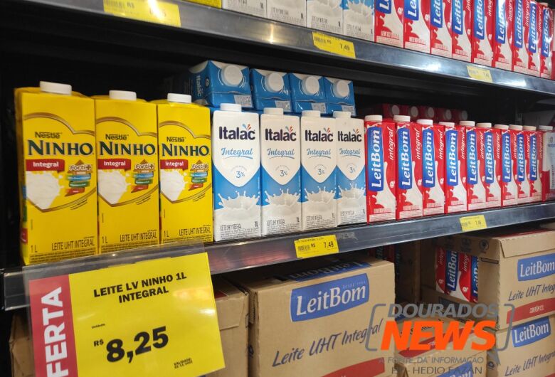 Em alta, preço do leite se aproxima dos R$ 9 em Dourados