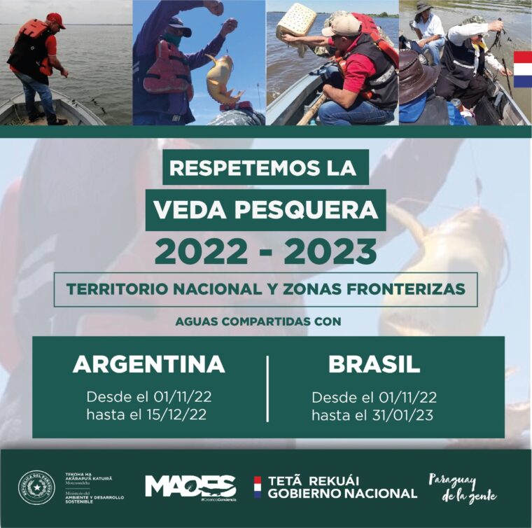 Veda pesquera inicia el martes con Argentina y Brasil
