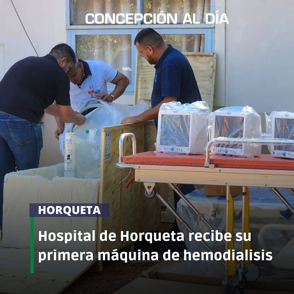 Hospital de Horqueta recibe su primera máquina de hemodialisis