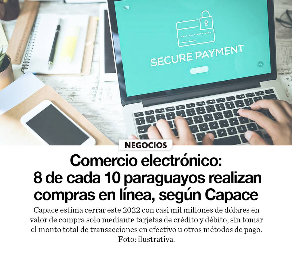 Comercio electrónico: 8 de cada 10 paraguayos realizan compras en línea, según Capace