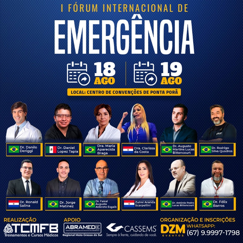 Ponta Porã recebe o I Fórum Internacional de Emergência