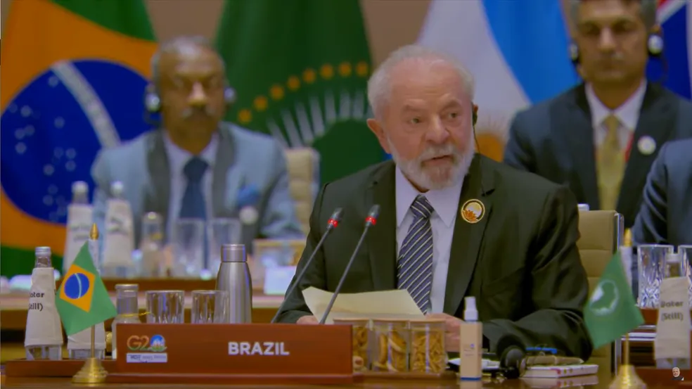 Em discurso no G20, Lula fala sobre a tragédia no RS e diz que natureza precisa de mais cuidados