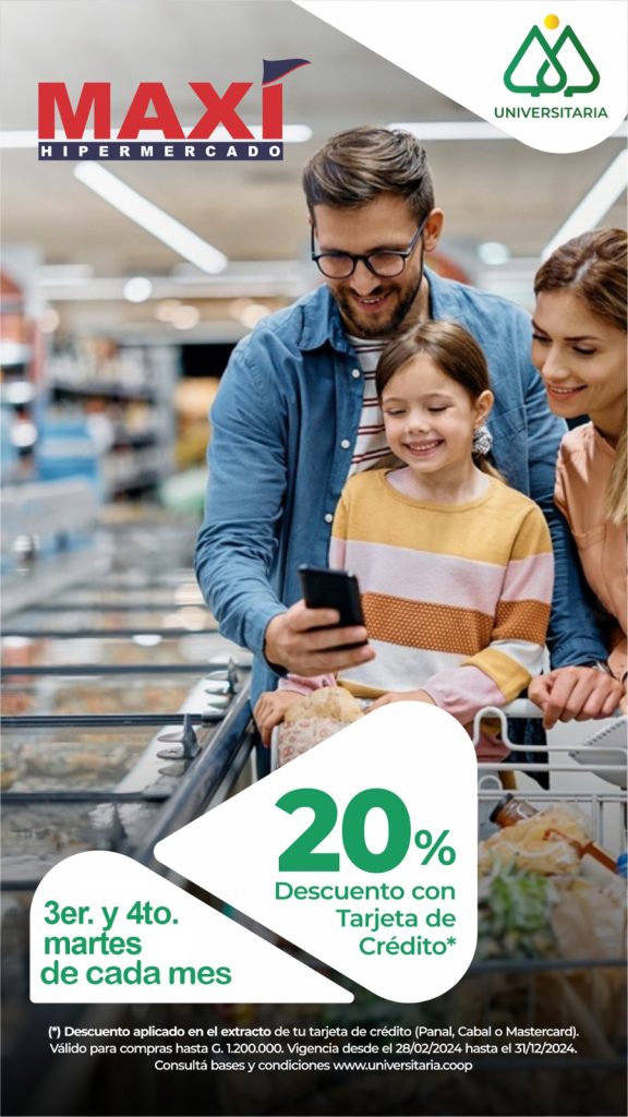 SUPER MARTES EN MAXI HIPERMERCADOS